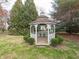 Picturesque gazebo surrounded by lush greenery, offering a tranquil outdoor retreat at 2215 W State Rd, Pendleton, IN 46064