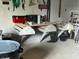 Interior view of a gray utility table with assorted supplies in the building's workspace at 2227 S County Road 300 E, Danville, IN 46122