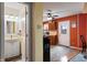 Open kitchen plan boasting adjacent bath at 350 Springfield Cir, Greenwood, IN 46143