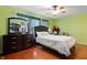 Primary bedroom boasts natural light, and adjacent walk-in closet at 350 Springfield Cir, Greenwood, IN 46143