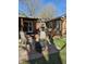 Inviting backyard patio with seating and a fire pit, perfect for outdoor entertaining and relaxation at 3614 Thorncrest Dr, Indianapolis, IN 46234