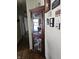 Hallway with decorative display cabinet and wall decor at 3614 Thorncrest Dr, Indianapolis, IN 46234