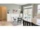 Kitchen breakfast nook with a view of the outdoor patio and access to stainless appliances at 3724 Jonathan Rdg, Columbus, IN 47201