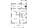 Detailed floor plan showcasing the layout of the home, including dimensions of rooms at 3845 E 32Nd St, Indianapolis, IN 46218