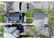Bird's-eye view of the house, lawn, and garage, highlighting the property's neat and tidy arrangement at 402 E 46Th St, Indianapolis, IN 46205