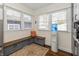 Breakfast nook with built-in seating and storage, complemented by natural light at 402 E 46Th St, Indianapolis, IN 46205