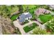 Stunning aerial view of this estate, surrounded by meticulously maintained lawns, and a grand circular driveway at 4339 Royal Pine Blvd, Indianapolis, IN 46250