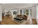 Bright, open living area with hardwood floors, neutral decor, and ample natural light creates an inviting and relaxing atmosphere at 4339 Royal Pine Blvd, Indianapolis, IN 46250