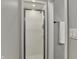 Shower features a modern design, tiled walls, and sleek fixtures at 4339 Royal Pine Blvd, Indianapolis, IN 46250
