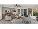 Beautiful sunroom with views to the kitchen has large windows providing tons of natural light and a stylish seating area at 4339 Royal Pine Blvd, Indianapolis, IN 46250