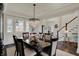 Elegant dining room featuring a chandelier and ample seating at 4410 Miller Way, Westfield, IN 46062
