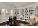 Comfortable home office with custom built-ins and plenty of natural light at 4410 Miller Way, Westfield, IN 46062