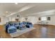 Spacious basement recreation area with comfortable seating, ping pong, and games at 4410 Miller Way, Westfield, IN 46062