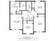 Detailed floor plan illustrating the layout of bedrooms and primary bathroom at 45 Wisteria Way, Westfield, IN 46074