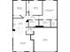Detailed floor plan highlighting the layout of the home, including bedrooms, living areas, and garage at 47 Thornburg Pkwy, Brownsburg, IN 46112