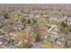 An aerial view of the property with a highlighted border in the midst of a neighborhood near Monon Trail at 5954 Crestview Ave, Indianapolis, IN 46220