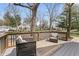 Enjoy outdoor lounging on this backyard deck, offering picturesque views of the serene neighborhood and surrounding greenery at 5954 Crestview Ave, Indianapolis, IN 46220