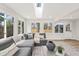 Bright living room boasts large windows and a comfortable sectional sofa at 5954 Crestview Ave, Indianapolis, IN 46220