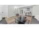 Open-concept living room with bar-stool seating and stylish decor at 5954 Crestview Ave, Indianapolis, IN 46220