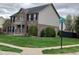 Corner lot with a two-story brick home and well-manicured lawn at 5983 Clearview Dr, Carmel, IN 46033