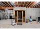Spacious basement featuring a wood-lined sauna, alongside exercise equipment, creating a personal wellness zone at 6645 Braemar N Ave, Noblesville, IN 46062