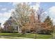 Charming home exterior showcases blossoming trees, brick accents, and a well-maintained lawn at 6645 Braemar N Ave, Noblesville, IN 46062