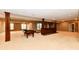 Spacious basement with a pool table and wet bar at 7128 Trail Ridge Ln, Indianapolis, IN 46259