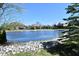 Peaceful pond view highlighting the community's serene setting and well-maintained homes at 7128 Trail Ridge Ln, Indianapolis, IN 46259