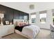 Bright bedroom featuring a plush bed, soft textures, and large windows with scenic views at 7230 Estes Dr, Indianapolis, IN 46239