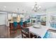 Open-concept living space featuring a modern kitchen, dining area, and comfortable seating, perfect for Gathering living at 7501 Independence Dr, Zionsville, IN 46077