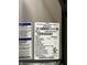 Close up of the label with details for the CNRVP2414ACAABAA Goodman furnace at 7675 Mistflower Ln, Noblesville, IN 46062