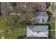 High angle view showcases the property with backyard deck at 914 N Bancroft St, Indianapolis, IN 46201