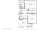 Upstairs floor plan showcasing primary bedroom, bathroom, and additional bedroom layouts at 9725 Thorne Cliff Way # 105, Fishers, IN 46037
