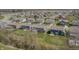 Community aerial view showcasing well-maintained homes, landscaping, and green spaces at 9800 Ridgecrest Ln, McCordsville, IN 46055