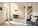 Spacious foyer featuring tiled floors, decorative columns, and a view of the staircase at 1057 3Rd Nw Ave, Carmel, IN 46032