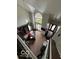 Bird's eye view of a home office with an executive desk, great light, and easy access to both floors via staircase at 1066 N Dogwood Way, Greenfield, IN 46140