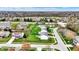 Community aerial view showcasing the homes and large yards at 11631 Tamarisk Blvd, Fishers, IN 46037
