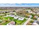Expansive aerial view of a charming suburban neighborhood with lush green lawns and winding streets at 11631 Tamarisk Blvd, Fishers, IN 46037