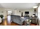 Inviting living room features hardwood floors, neutral walls, and modern furnishings at 11631 Tamarisk Blvd, Fishers, IN 46037