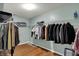 Spacious walk-in closet featuring ample storage with rods and shelves for organization at 11631 Tamarisk Blvd, Fishers, IN 46037