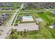 Features an aerial view of the community pool, basketball court and well manicured common areas at 14413 Arnett Dr, Carmel, IN 46033