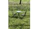 Charming wrought iron table and chairs nestled in a field of purple wildflowers at 14413 Arnett Dr, Carmel, IN 46033
