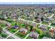 Overview of a diverse suburban neighborhood featuring neatly kept properties at 1444 Trail Creek Ct, Carmel, IN 46032