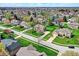 Picturesque suburban neighborhood with manicured lawns and tree-lined streets at 1444 Trail Creek Ct, Carmel, IN 46032