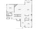 A detailed floor plan showing the layout of the first floor, including the living room, kitchen, and bedrooms at 15385 Ellington Dr, Fishers, IN 46040