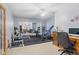 Home gym equipped with free weights, mirror, and exercise machines at 1583 E Osprey Dr, Greenfield, IN 46140