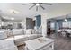 Comfortable living room with an open design, flowing to the dining room and kitchen at 19510 Pathway Point, Noblesville, IN 46062