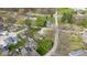 Overhead shot displays approximate property lines in lush, green landscape at 218 Miami Dr, Noblesville, IN 46062