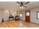 Charming living room with hardwood floors, natural light, and traditional decor at 218 Miami Dr, Noblesville, IN 46062