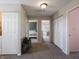 Hallway with doors leading to bedrooms and closets at 270 Lazy Hollow Dr, Brownsburg, IN 46112
